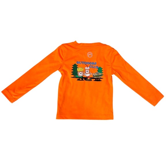 Magellan Outdoors Whataburger Kids 2T Orange Long Sleeve Fishing Shirt 2023 - Picture 2 of 4